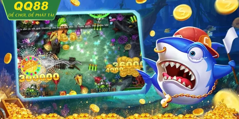 Bắn Cá QQ88 2026 – Săn Thưởng Lớn Trải Nghiệm Mượt Người chơi tập trung săn boss trong bắn cá QQ88