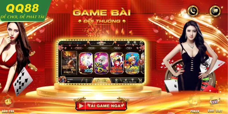 Hệ thống game bài QQ88 hoạt động mượt mà ổn định