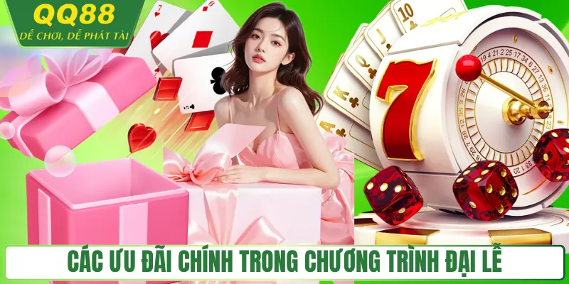 QQ88 Khuyến mãi đại lễ 30/4 - 01/5 hấp dẫn Các ưu đãi chính trong chương trình đại lễ