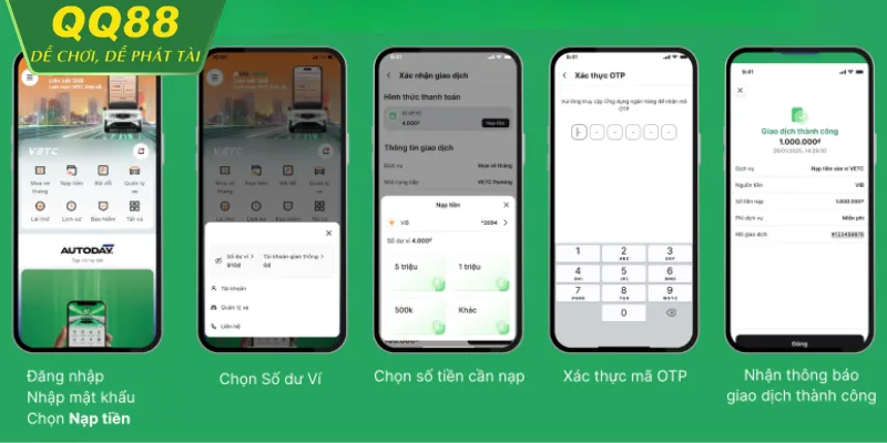 Nạp Tiền QQ88 – Hướng Dẫn Chi Tiết Từng Bước Đầy Đủ Các bước nạp tiền vào QQ88 chi tiết