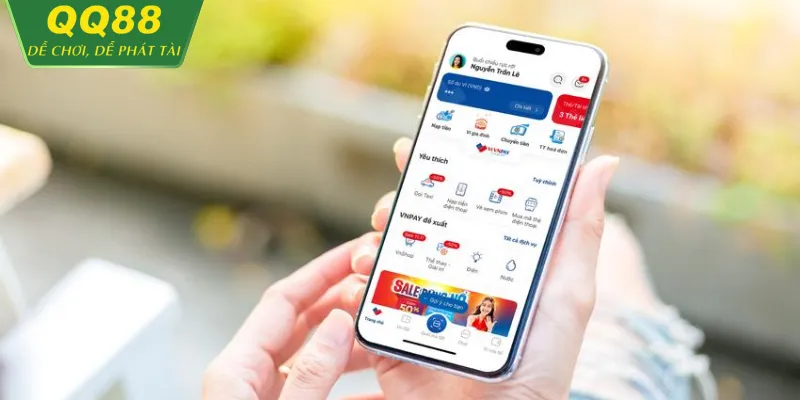 Giao diện khi rút tiền đơn giản tại QQ88