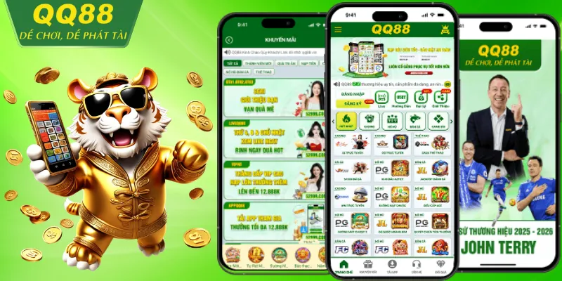 Trải nghiệm chơi game QQ88 trên điện thoại di động